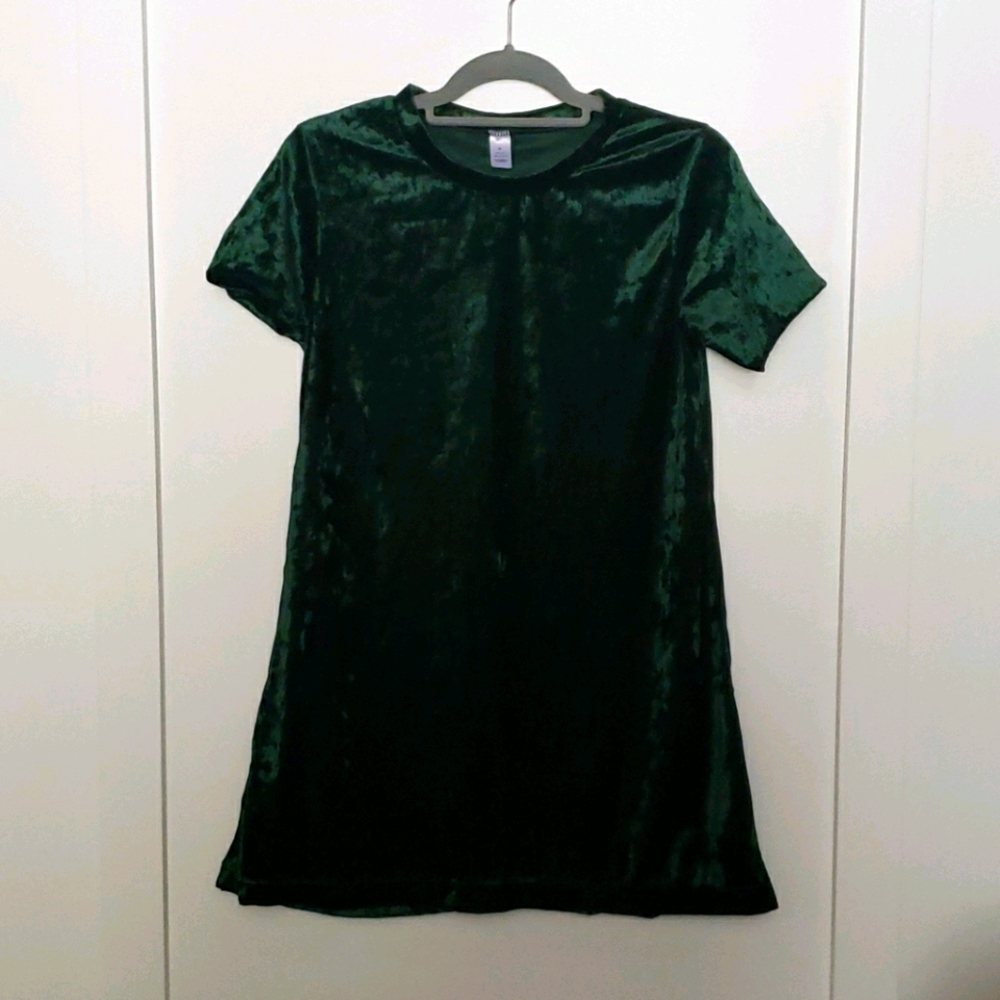 Green Velvet Dress